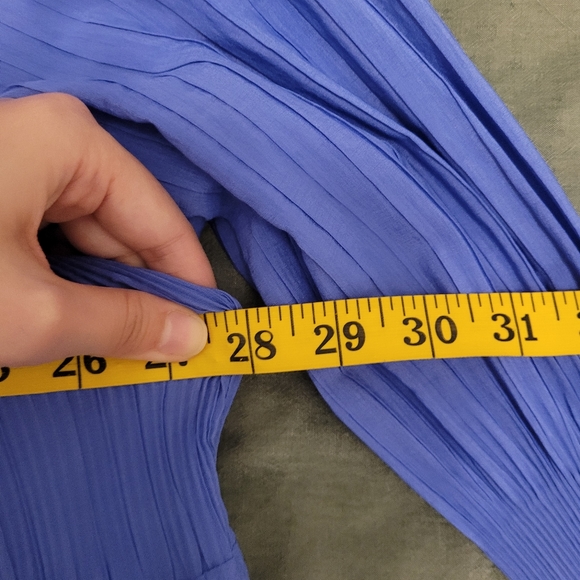 SOLD! EUC Blue tiered dress from Thailand, one size (see measurements below) - Picture 6 of 6